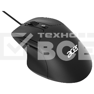 Мышь проводная Acer OMW130 черный, 3600 dpi, USB, кнопки - 6