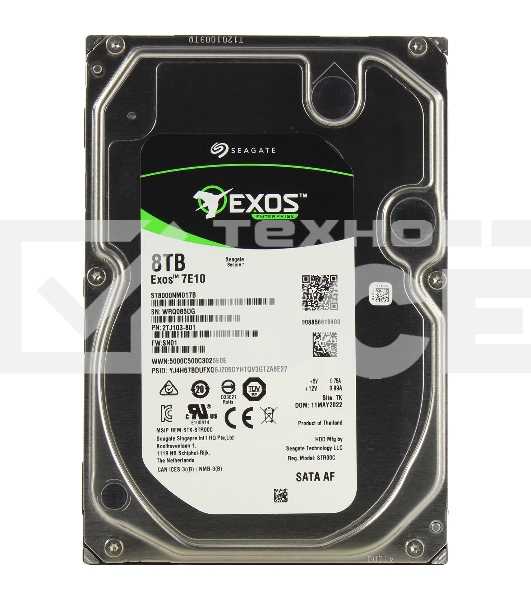 Жесткий диск Seagate Original SATA-III 8Tb ST8000NM017B Exos 7E10 (7200rpm) 256Mb 3.5