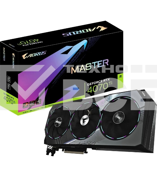 Видеокарта Gigabyte GV-N407TAORUS M-12GD RTX 4070TI 12288Mb 192 GDDR6X 2670/21000 HDMIx1 DPx3 HDCP Ret