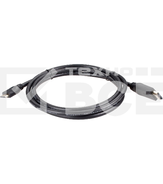 Кабель HDMI-19M --MiniHDMI-19M ver 2.0 1.8m  VCOM <CG583-1.8M>