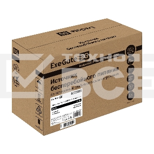 Источник бесперебойного питания ExeGate SpecialPro UNB-500.LED.AVR.2SH <500VA/300W, LED, AVR, 2*Schuko, Black>