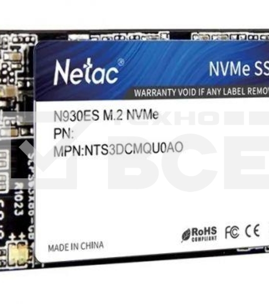 Накопитель SSD Netac N930ES, 1TB, PCIe 3.1 x2, M.2 2242, NVMe, R/W 1650/1500