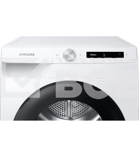 Сушильная машина Samsung DV90T5240AW/LP белый, 9 кг, сушка - тепловой насос, программ - 14, 60 x 85 x 65 см