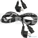 Кабель питания ExeGate Power PC-5P (Евровилка угловая Schuko->С13) VDE-250V-3*1.0-CU, 10A, 5м, фото2