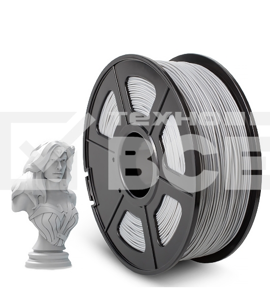 Филамент NVPRINT ABS Grey для 3D печати диаметр 1.75мм  длина 330 метров  масса 1 кг