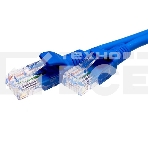 Патч-корд Suprlan 10-0147 UTP RJ-45 вил.-вилка RJ-45 кат.5E 1м синий LSZH 24AWG, фото2