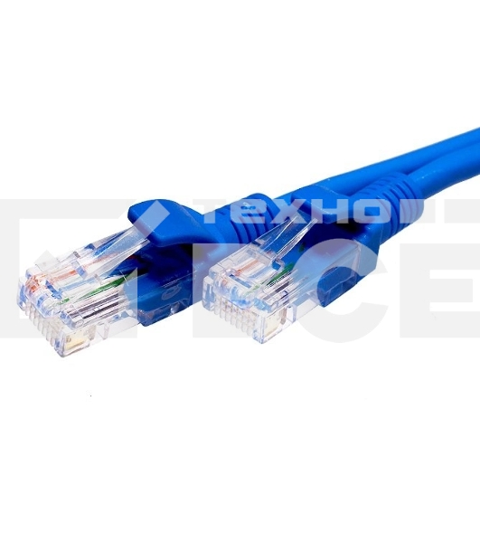 Патч-корд Suprlan 10-0147 UTP RJ-45 вил.-вилка RJ-45 кат.5E 1м синий LSZH 24AWG