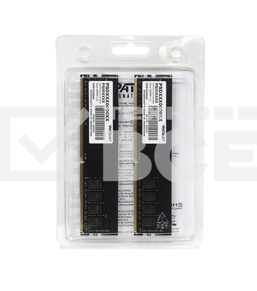 Оперативная память Patriot Signature, DDR4, 16GB (2x8 GB), 2666 MHz, CL17