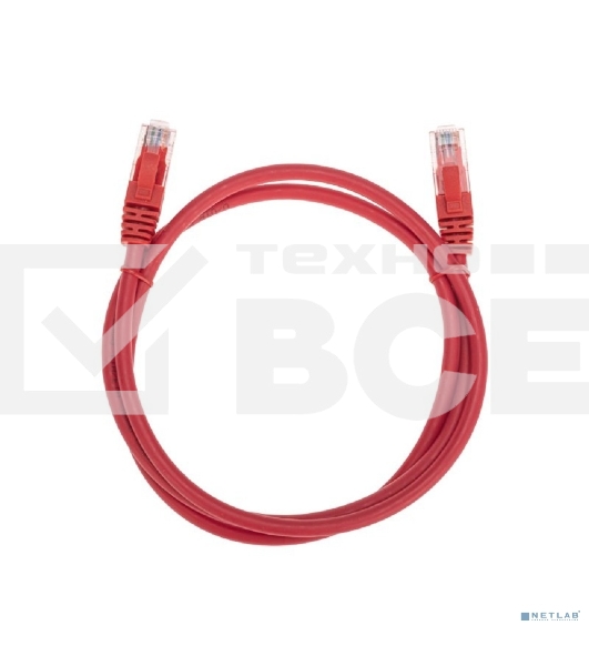 Патч-корд U/UTP REXANT категория 6, RJ45-RJ45, неэкранированный, 26AWG, LSZH, красный, 1 м