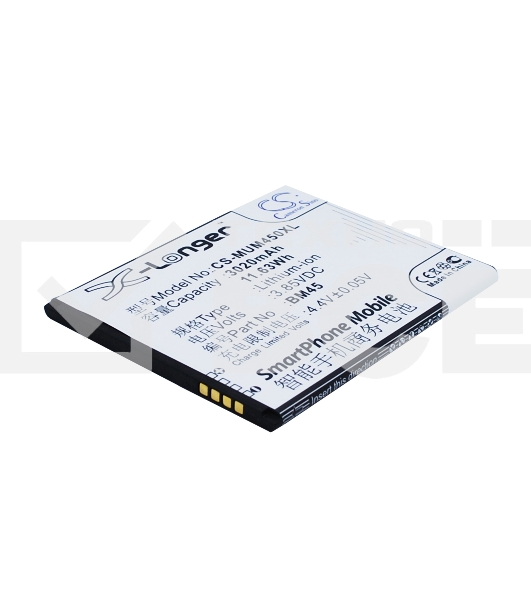 Аккумулятор CameronSino  CS-MUM450XL (BM45) для Xiaomi Redmi NOTE 2 3.85V / 3020mAh / 11.63Wh