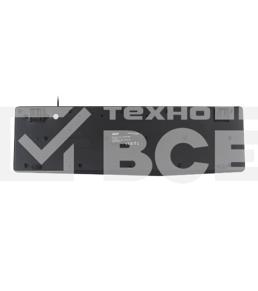 Клавиатура Acer OKW121 (ZL.KBDEE.00B) проводная, USB, черный