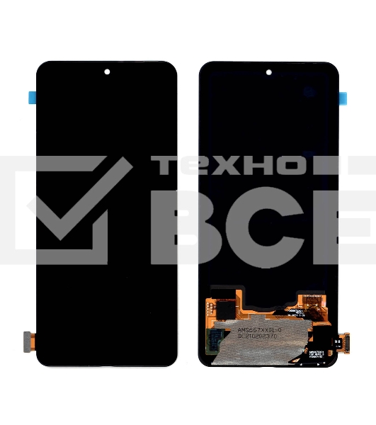 Дисплей для Xiaomi Redmi K40, K40 Pro, Mi 11i, Poco F3 в сборе с тачскрином (OLED) черный