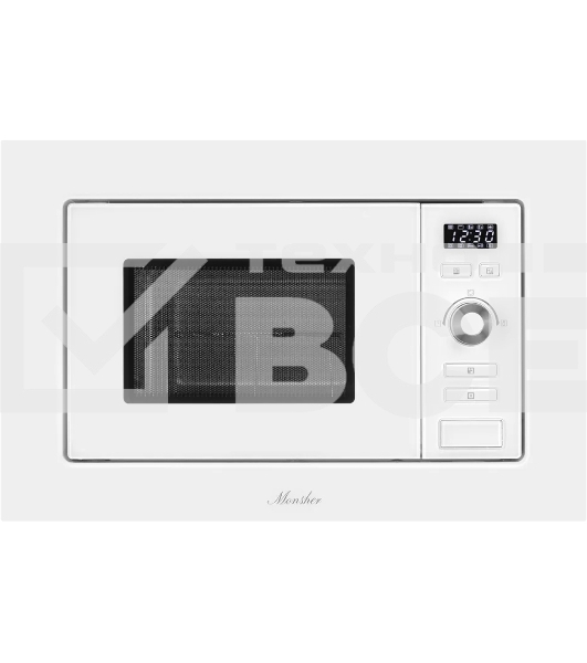 Встраиваемая микроволновая печь MMH 201 W 20 л, 800-1250 Вт, гриль, 8 программ, белый цвет