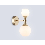 Настенный светильник Ambrella light LH51053/2 GD/FR золото/белый матовый G9*2 max 28W 120*195*300, фото6