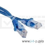 Патч-корд Hyperline U/UTP, Cat.6, LSZH, 0.5 м, синий PC-LPM-UTP-RJ45-RJ45-C6-0.5M-LSZH-BL, фото 1