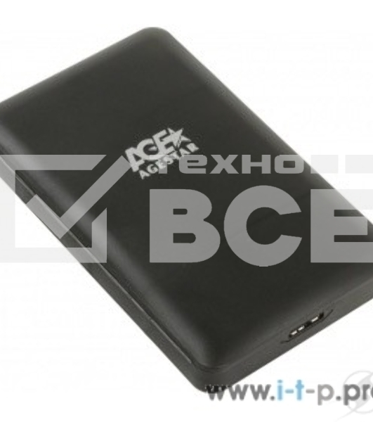 Внешний корпус для HDD/SSD AgeStar 3UBCP3 SATA пластик черный 2.5