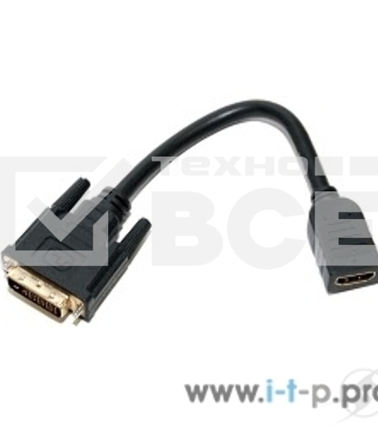Переходник 5bites Кабель-5bites Адаптер BC-HDF2DVI DVI (24+1) M/HDMI F, зол.разъемы