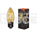 Лампа светодиодная филаментная Rexant Свеча CN35 9.5 Вт 950 Лм 2400K E14 золотистая колба, фото4