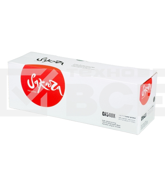 Картридж Sakura CF540X (203X) для HP M254, MFP M280/281, черный, 3 200 к.