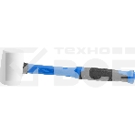 Белая резиновая киянка ЗУБР 20531-230_z02 230г с фиберглассовой рукояткой, фото3