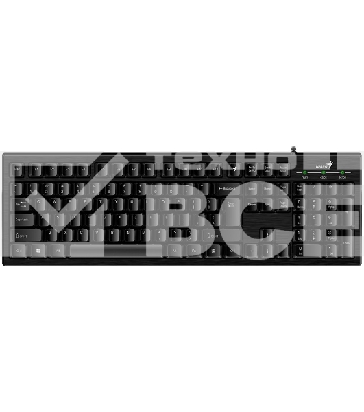 Клавиатура проводная Genius Smart KB-101, USB, черный