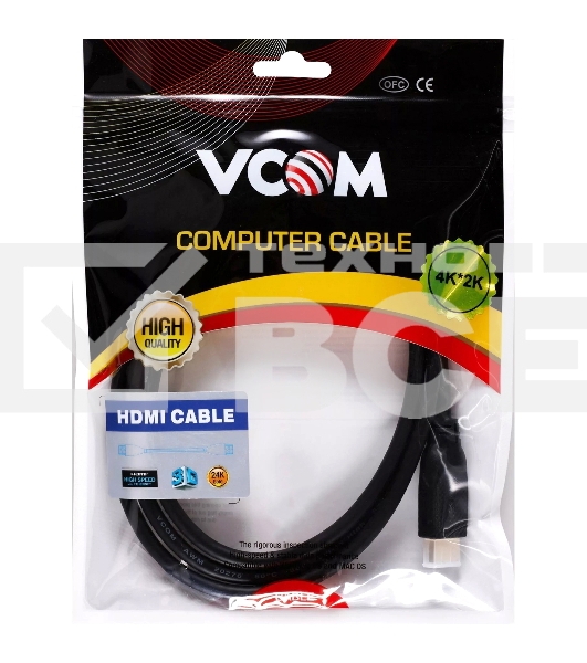 Кабель HDMI-19M --MiniHDMI-19M ver 2.0 1.8m  VCOM <CG583-1.8M>