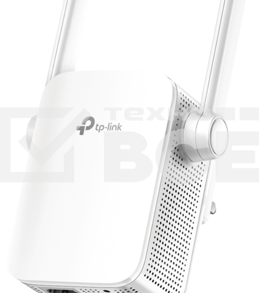 Усилитель TP-Link Wi-Fi AC750 Wi-Fi Range Extender, Wall Plugged,433Mbps at 5GHz + 300Mbps at 2.4GHz, 802.11ac/a/b/g/n, 1 10/100M LAN, WPS button, 2 fixed antennas поставляется без кабеля RJ-45