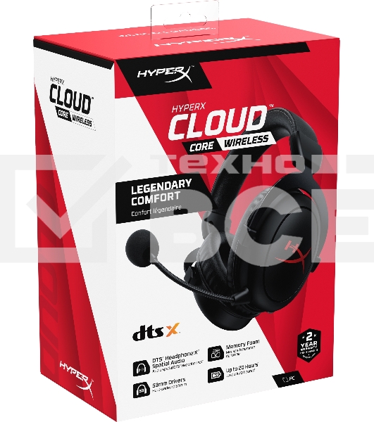Гарнитура HYPERX GAMING WRL CLOUD CORE HPHX4P5D5AA