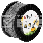 Леска для триммера двухкомпонентная квадрат, 4,0мм х 62м, на DIN катушке EXTRA CORD Denzel, фото3