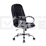 Кресло руководителя Бюрократ T-898SL/BLACK черный, искусственная кожа, крестовина хром, фото8
