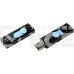 Флеш диск 64GB ADATA UV220, USB 2.0, черный/голубой, фото5