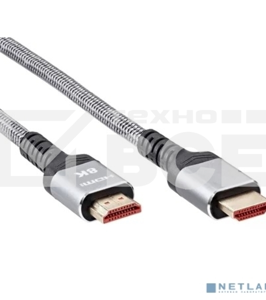 Кабель HDMI 19M/M,ver. 2.1 8KX60Hz (Econom) оплетка 3m iOpen ACG859A-3.0
