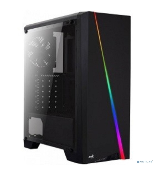 Компьютерный корпус Aerocool/Formula PGS-V Cylon , ATX, без БП, RGB подсветка, окно, картридер, 1x USB 3.0 + 2x USB 2.0, 1х12см вентилятор в комплекте