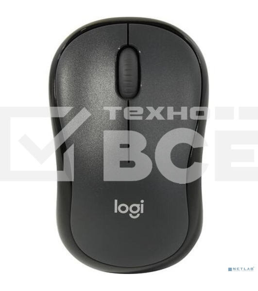 Мышь беспроводная Logitech M221 SILENT черный, 1000 dpi, радиоканал, USB, кнопки - 3