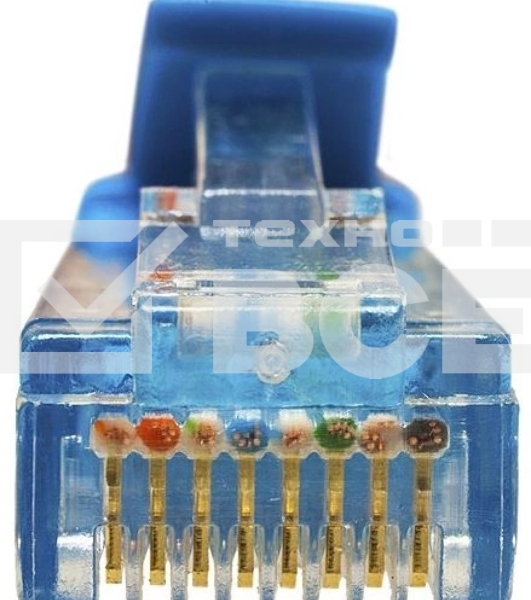 Патч-корд Suprlan 10-0147 UTP RJ-45 вил.-вилка RJ-45 кат.5E 1м синий LSZH 24AWG