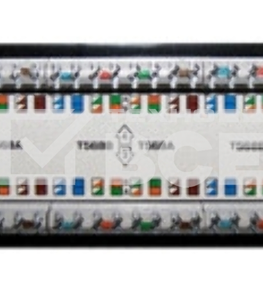 Патч-панель TWT 48 портов, UTP, кат.6, 2U