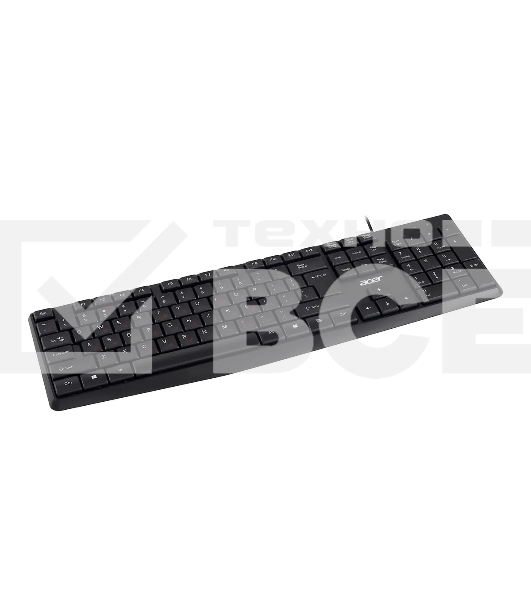 Клавиатура Acer OKW121 (ZL.KBDEE.00B) проводная, USB, черный