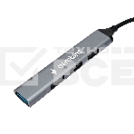 Разветвитель USB3.0/2.0 Gembird UHB-C204, USB3.0, 3xUSB2.0, кабель Type-C+USB 10см, алюминий, пакет, фото4