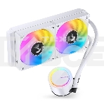 Система жидкостного охлаждения JONSBO TG-240 белый 120мм алюминий+медь 1800rpm 35.4db 4-pin 260W, фото23