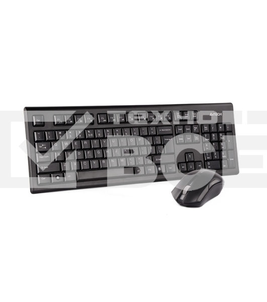 Комплект клавиатура+мышь A4Tech 3000NS беспроводной, USB, 1200 DPI, чёрный