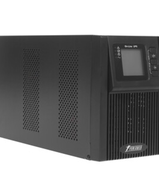 Источник бесперебойного питания PowerMan Online 1000 PLUS (1000ВА/800Вт, Online-Double conversion/LCD Display/USB/Software/RJ11/45,RS-232)