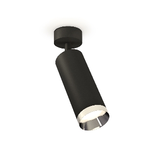 Светильник Ambrella Light XM6343003 SBK/PSL черный песок/серебро полированное MR16 GU5.3 (A2210, C6343, N6132)