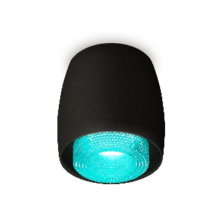 Светильник Ambrella Light XS1142023 SBK/BL черный песок/голубой MR16 GU5.3 (C1142, N7194)