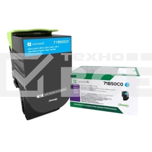 Картридж Lexmark 2300 стр. голубой для CS317dn, CS417dn, CS517de, CX317dn, CX417dn,CX517de
