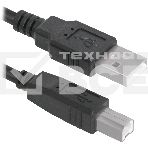 Кабель Defender USB04-06p.bag  Кабель USB 2.0  для соед. 1.8м AM/BM, пакет, фото6