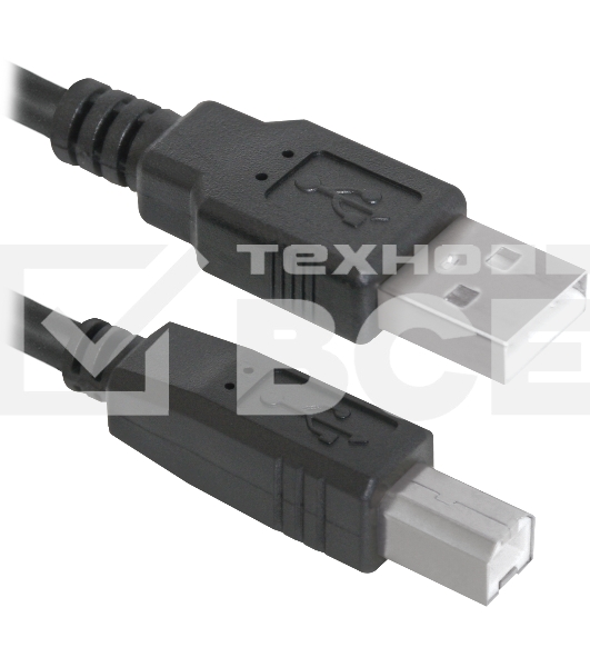 Кабель Defender USB04-06p.bag  Кабель USB 2.0  для соед. 1.8м AM/BM, пакет