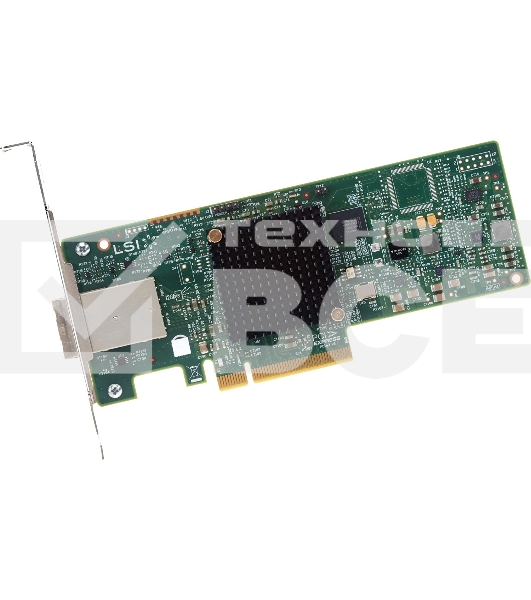 Контроллер LSI SAS9300-8E (PCI-E 3.0 x8, LP, EXTERNAL) SGL SAS12G, 8port (2*extSFF8644), Каб.отдельно