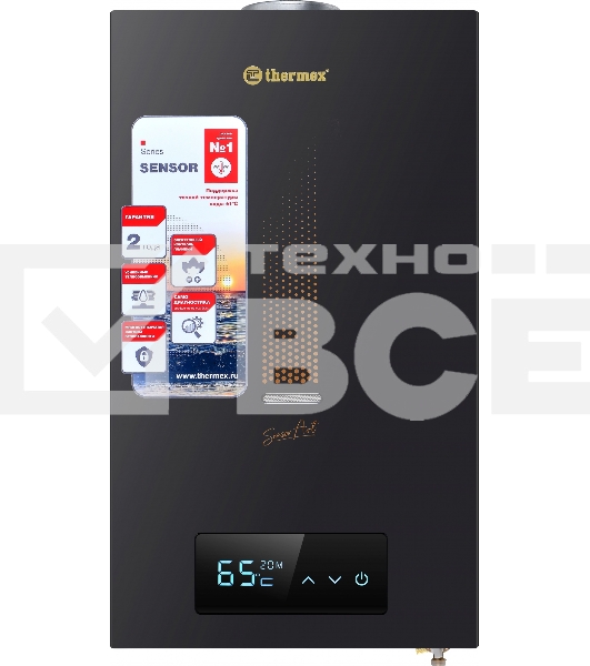 Водонагреватель проточный Thermex S 20 MD Art Black