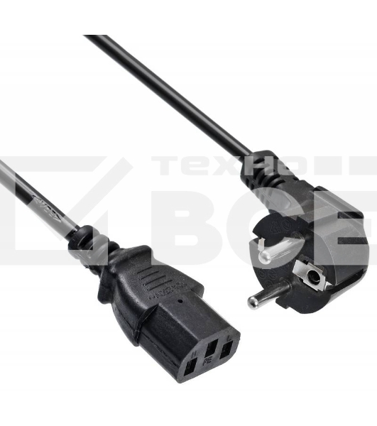 Кабель Buro BU-PCAB-ZP1 IEC C13 Евровилка 3м