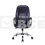 Кресло руководителя Бюрократ T-898SL/BLACK черный, искусственная кожа, крестовина хром, фото7